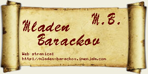 Mladen Baračkov vizit kartica